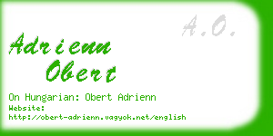 adrienn obert business card